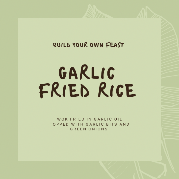 Garlic Fried Rice Tray